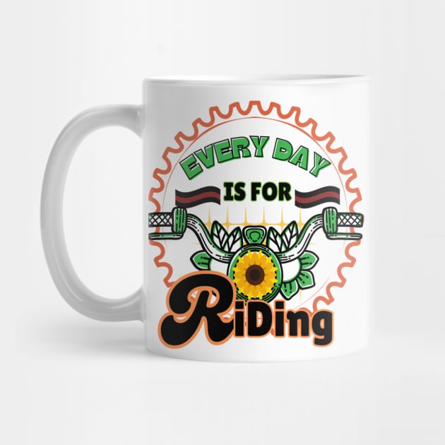 every day is for riding , handlebar,Family Cycling,  gift for her by twitaadesign